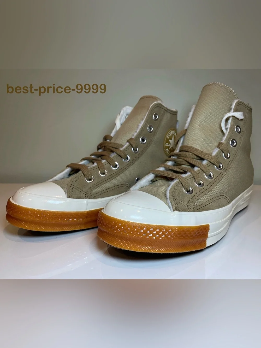 Converse Chuck Taylor All Star 70 Hi Unisex A04410C - Sheep Lined - Beige - New
